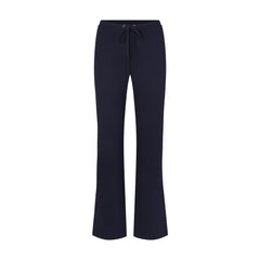 DRAPEY FRENCH TERRY STRAIGHT LEG PANT | NAVY