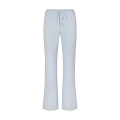 DRAPEY FRENCH TERRY STRAIGHT LEG PANT | POWDER BLUE