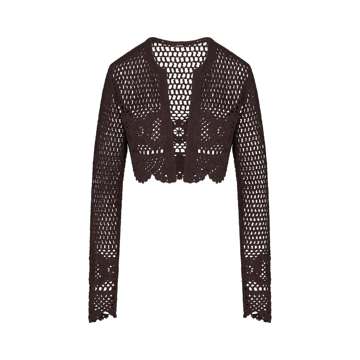 SWIM COVER-UPS CROCHET CROPPED CARDIGAN | PHOENIX