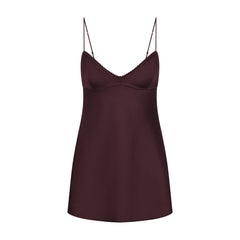 SATIN MINI DRESS | CURRANT