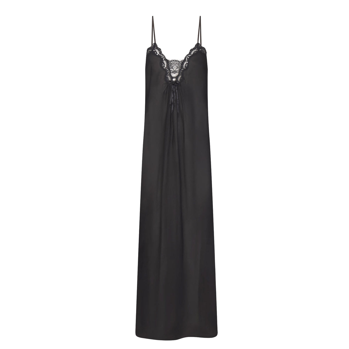 VOILE SLEEP LONG DRESS | ONYX