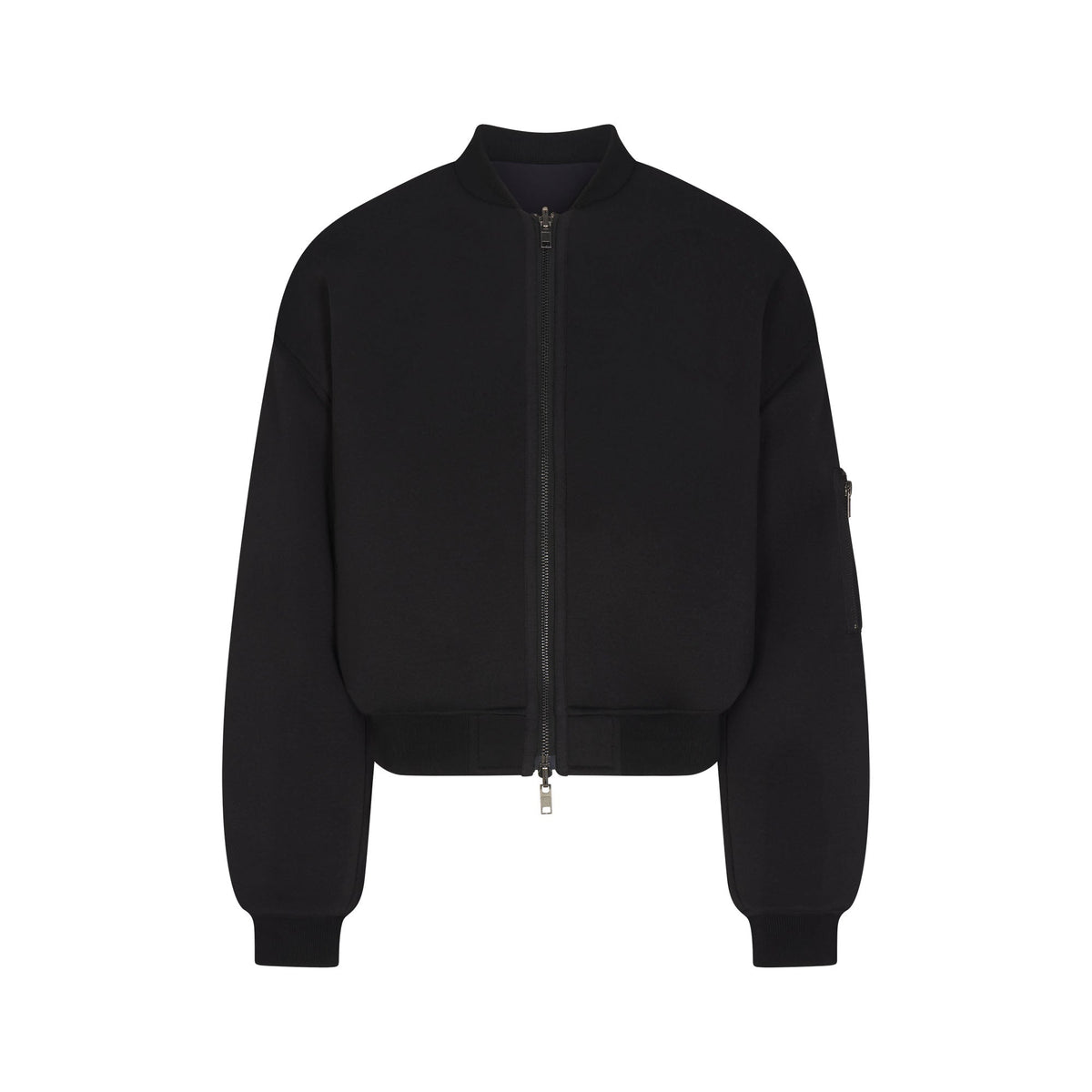 NEOPRENE OUTERWEAR REVERSIBLE BOMBER JACKET | OBSIDIAN