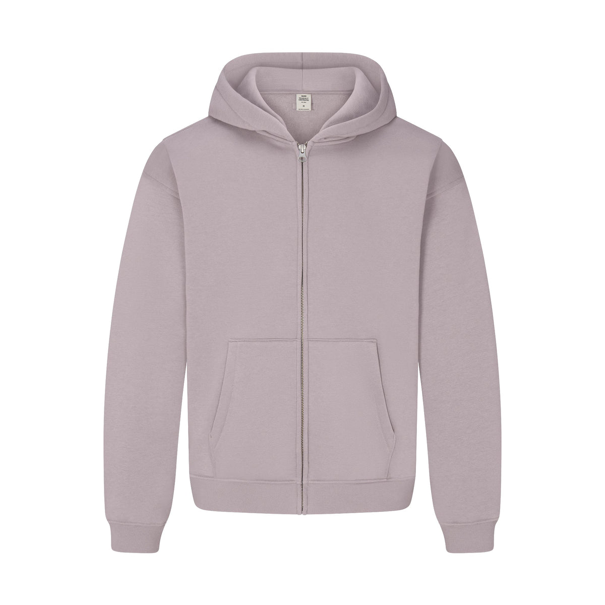 FLEECE LOUNGE MENS RELAXED ZIP UP HOODIE | SHADOW