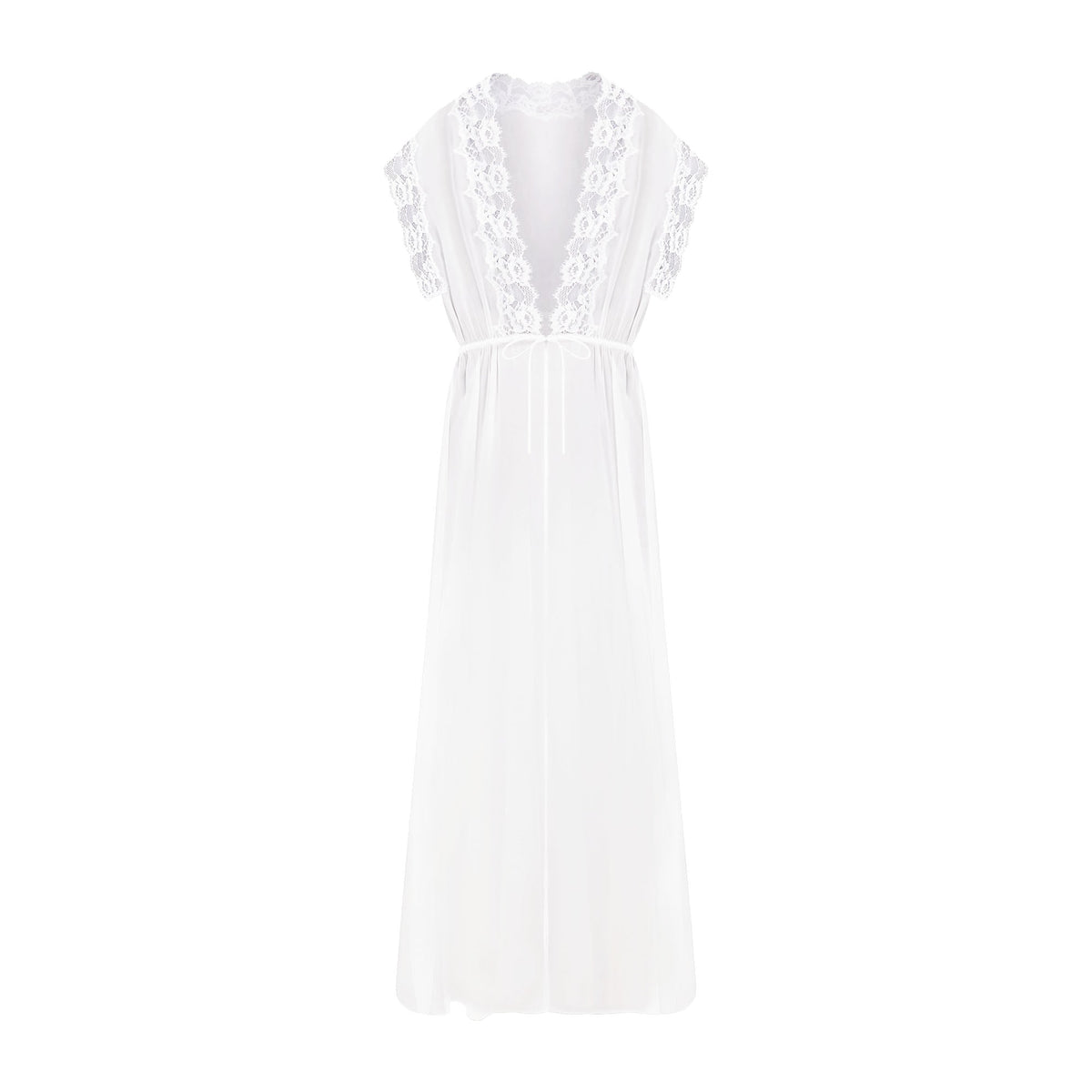 SKIMS ROMANCE LONG ROBE | IVORY