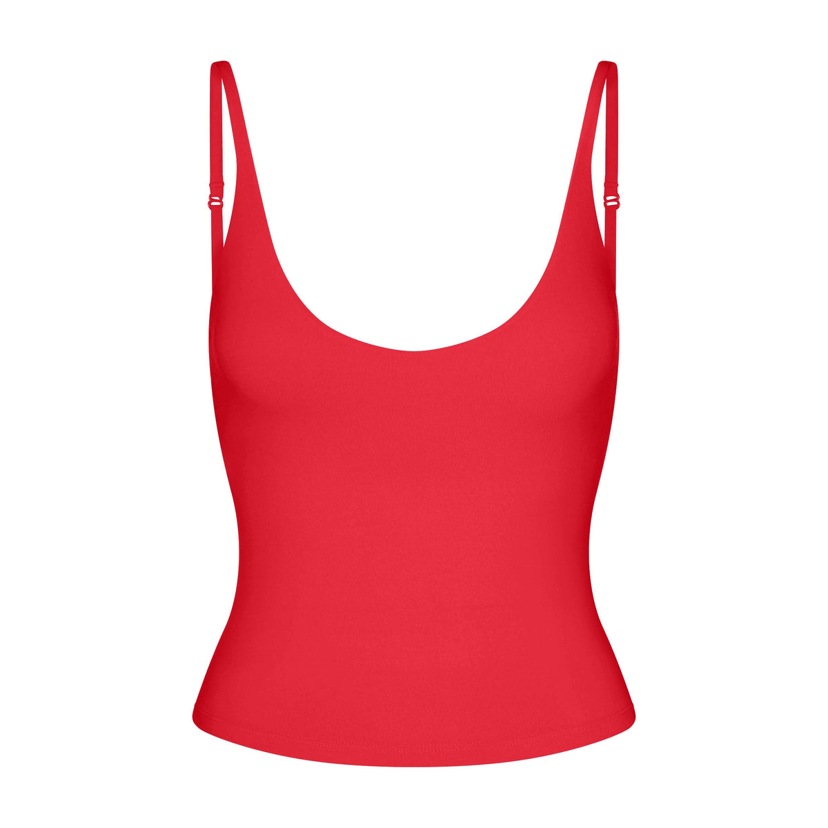 SMOOTH LAYERS SCOOP NECK CAMI | CARMINE