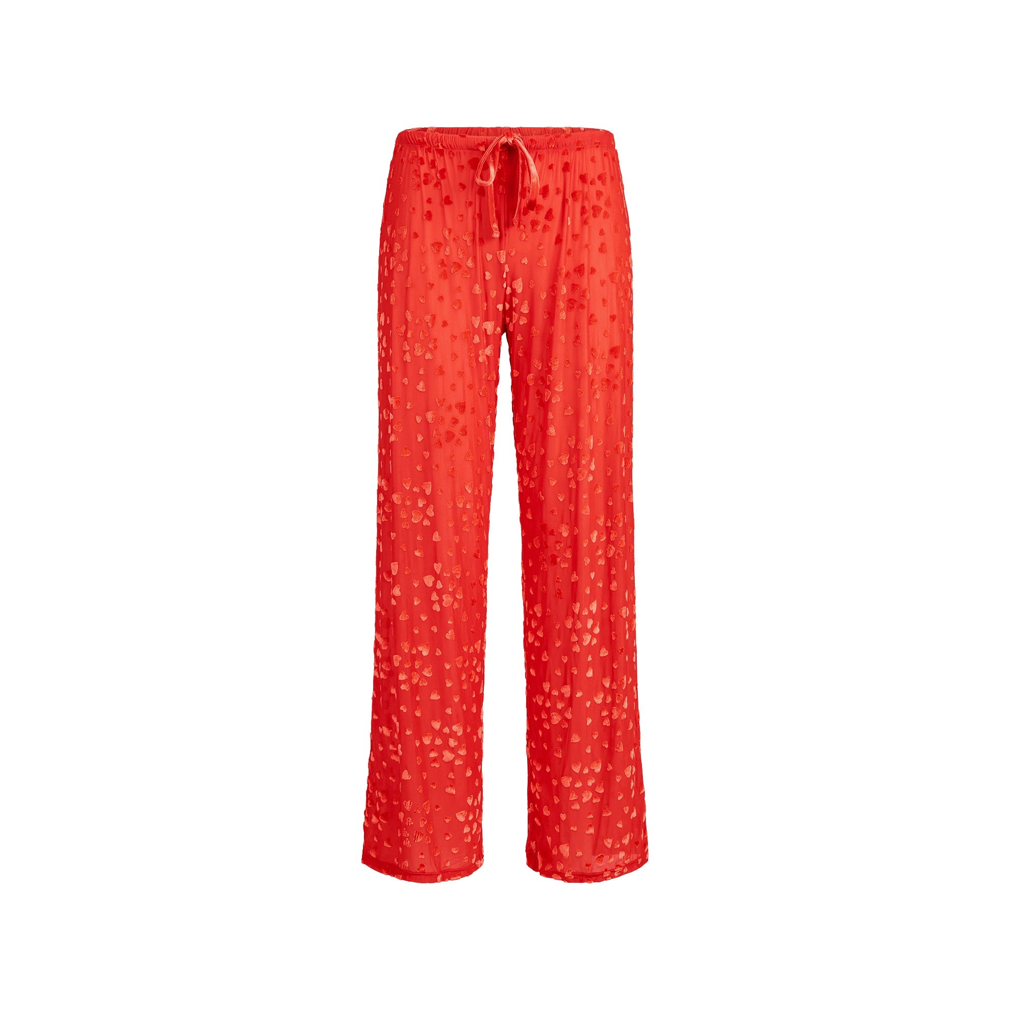 SHEER VELVET CAMI AND PANT SET | RUBY