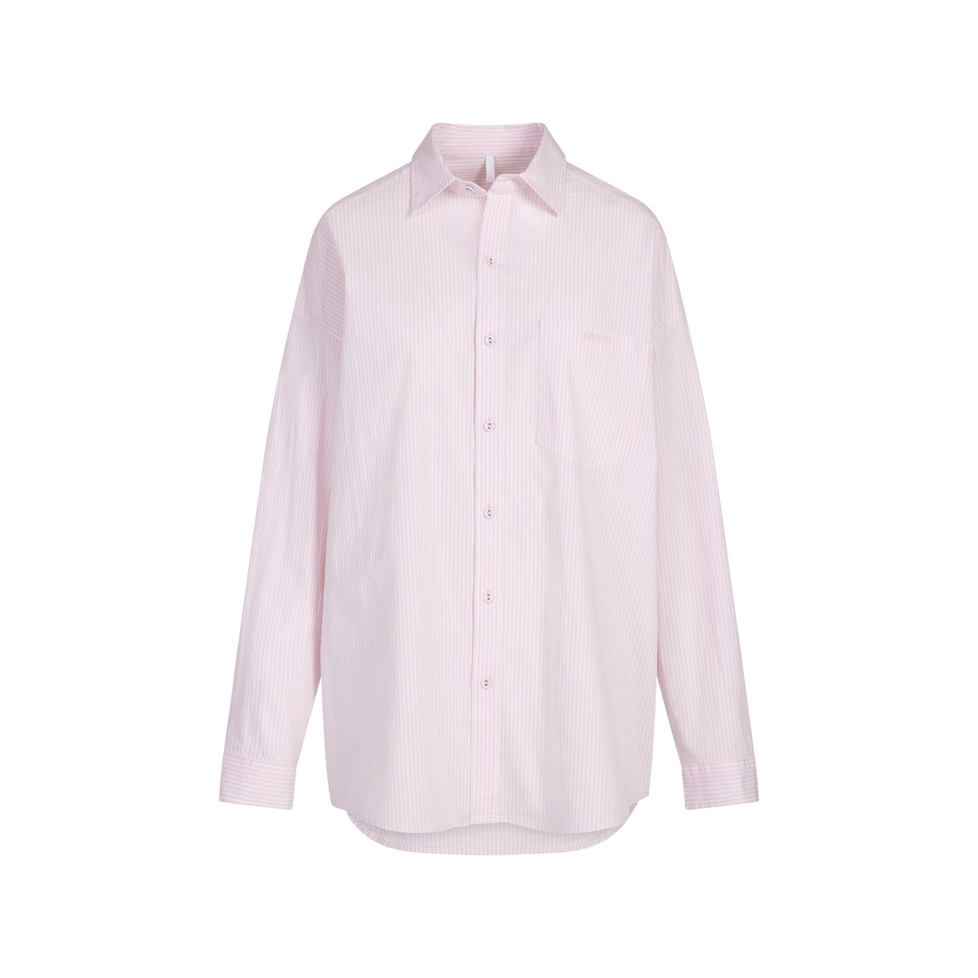 COTTON POPLIN OVERSIZED SLEEP SET | CHERRY BLOSSOM STRIPE