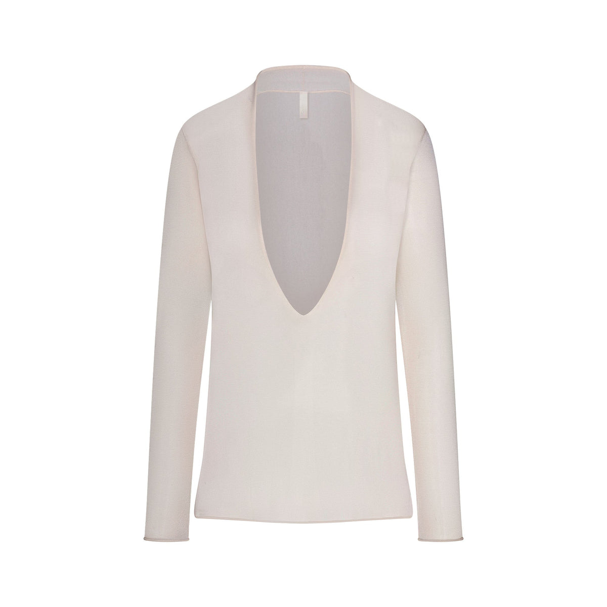SLINKY KNIT DEEP PLUNGE TOP | BUFF