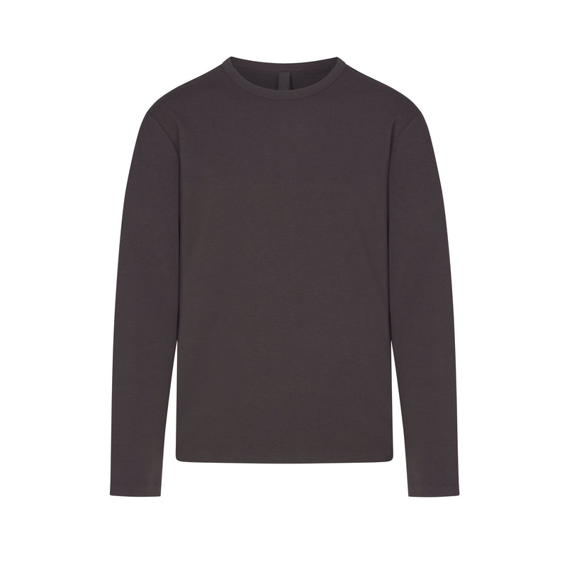 JERSEY LOUNGE MENS RELAXED LONG SLEEVE T-SHIRT | ASH