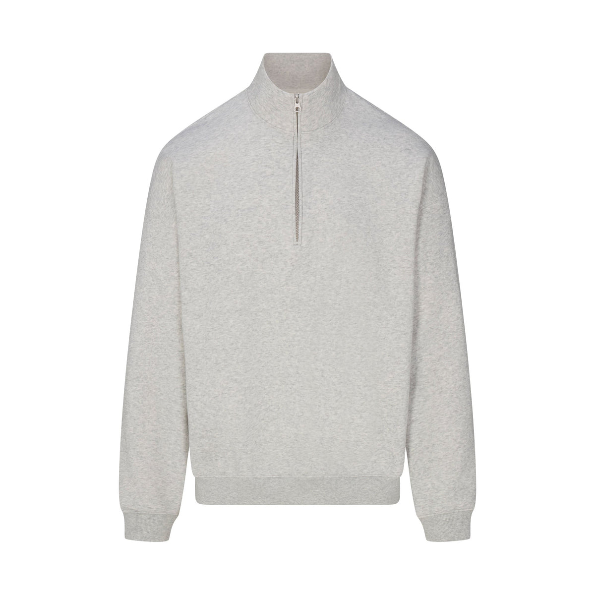 FLEECE LOUNGE MENS RELAXED QUARTER ZIP | LIGHT HEATHER GREY