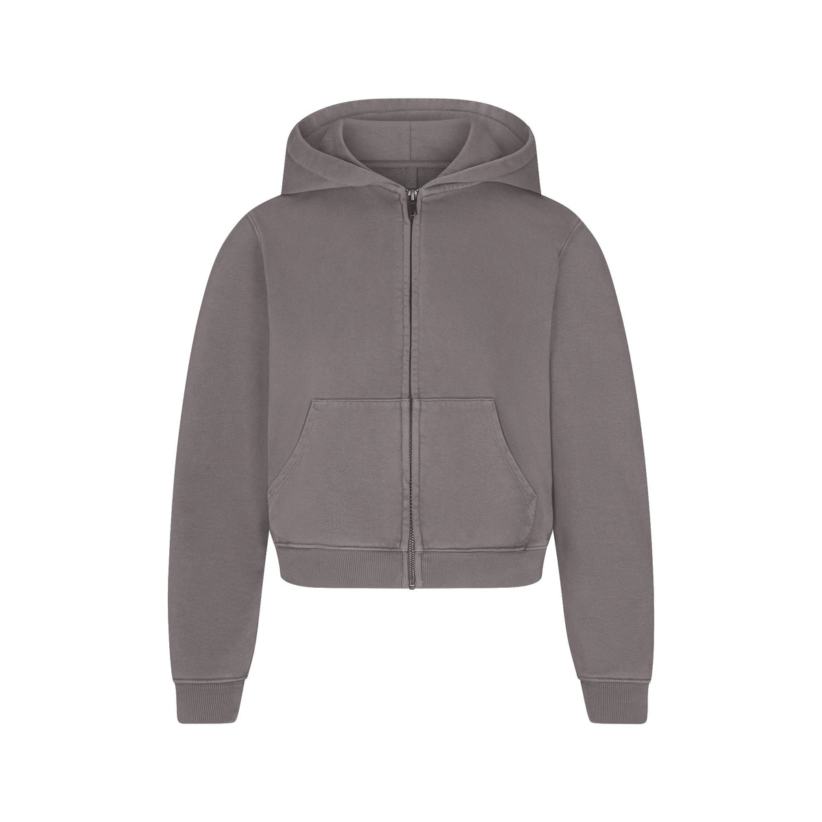 BOYFRIEND FLEECE ZIP UP HOODIE | SHADOW