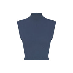 WORN IN JERSEY MOCK NECK TANK | INDIGO
