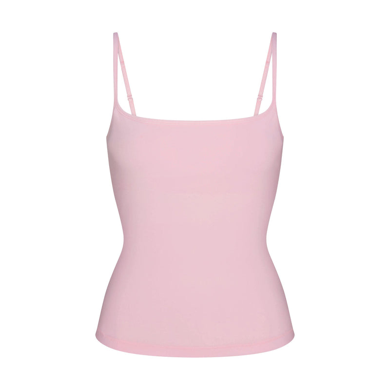 COTTON JERSEY SCOOP NECK CAMI | CHERRY BLOSSOM
