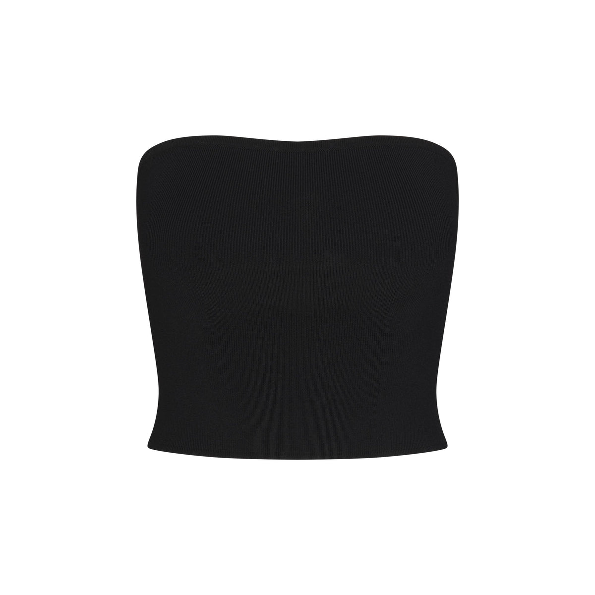 REFINED KNIT TUBE TOP | OBSIDIAN