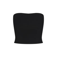 REFINED KNIT TUBE TOP | OBSIDIAN