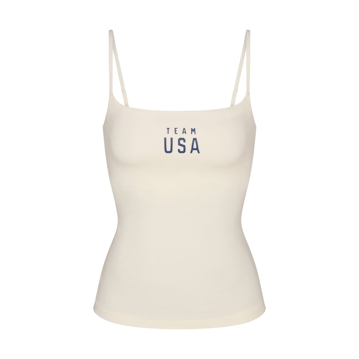 SKIMS FOR TEAM USA COTTON JERSEY PARALYMPIC CAMI | ECRU