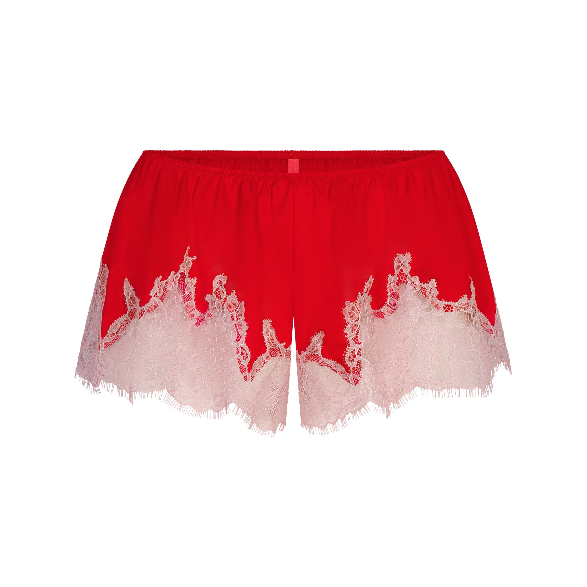 SILK LACE GARTER CAMI AND SHORT SET | RUBY CONTRAST