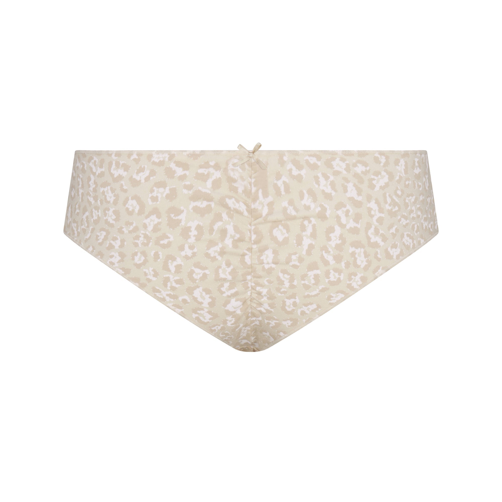LIGHTWEIGHT COTTON RUCHED BACK HIPSTER | DELTA LEOPARD