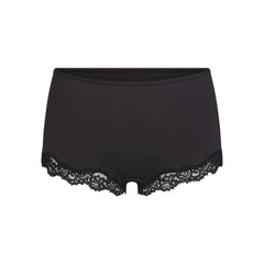 FITS EVERYBODY LACE BOY SHORT | ONYX