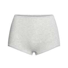 COTTON JERSEY BOY SHORT | LIGHT HEATHER GREY