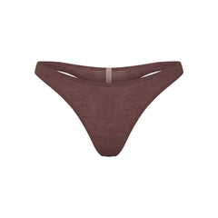 EVERYDAY COTTON THONG | COCOA HEATHER