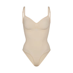 SEAMLESS SCULPT BRIEF BODYSUIT | SAND