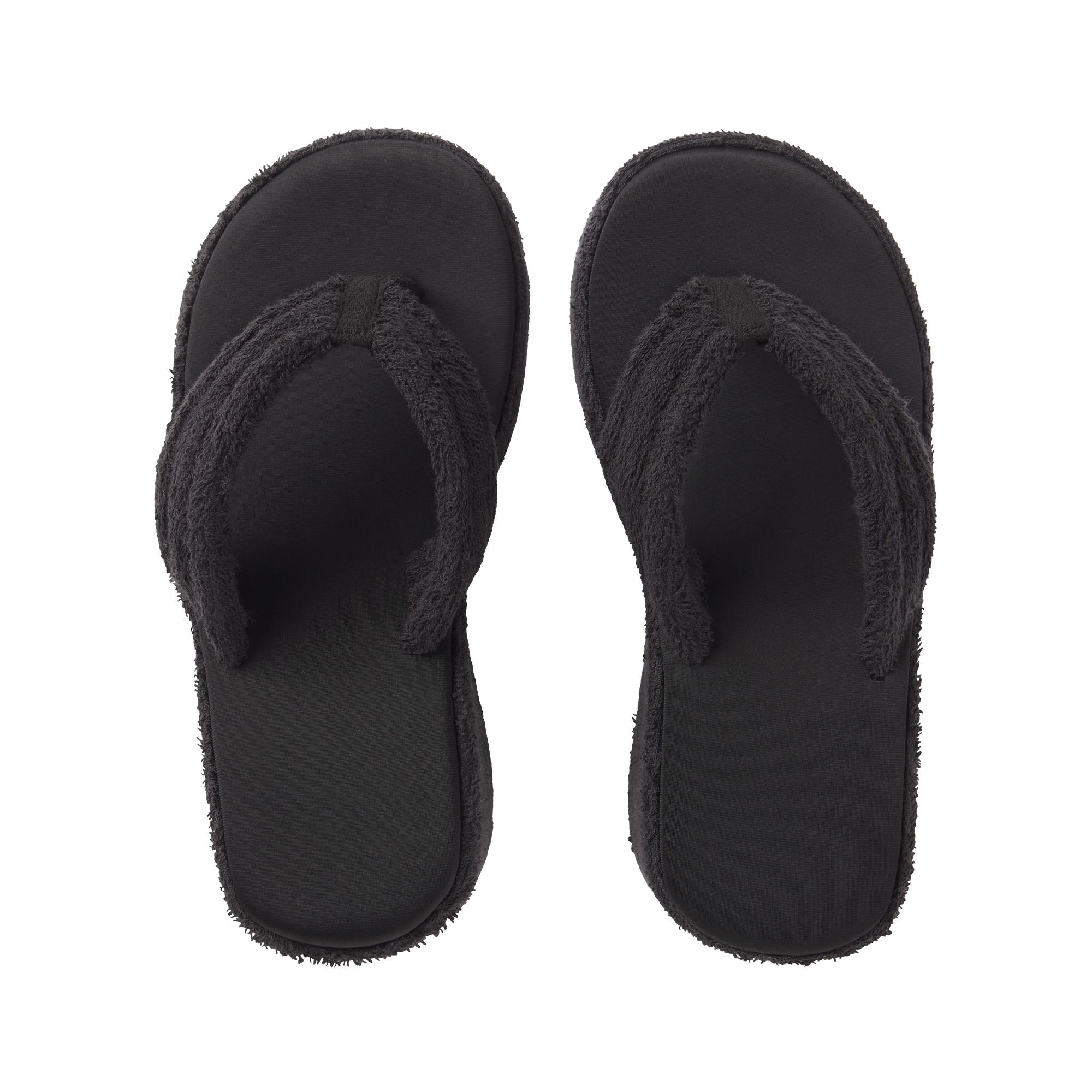 TERRY PLATFORM SANDAL | ONYX