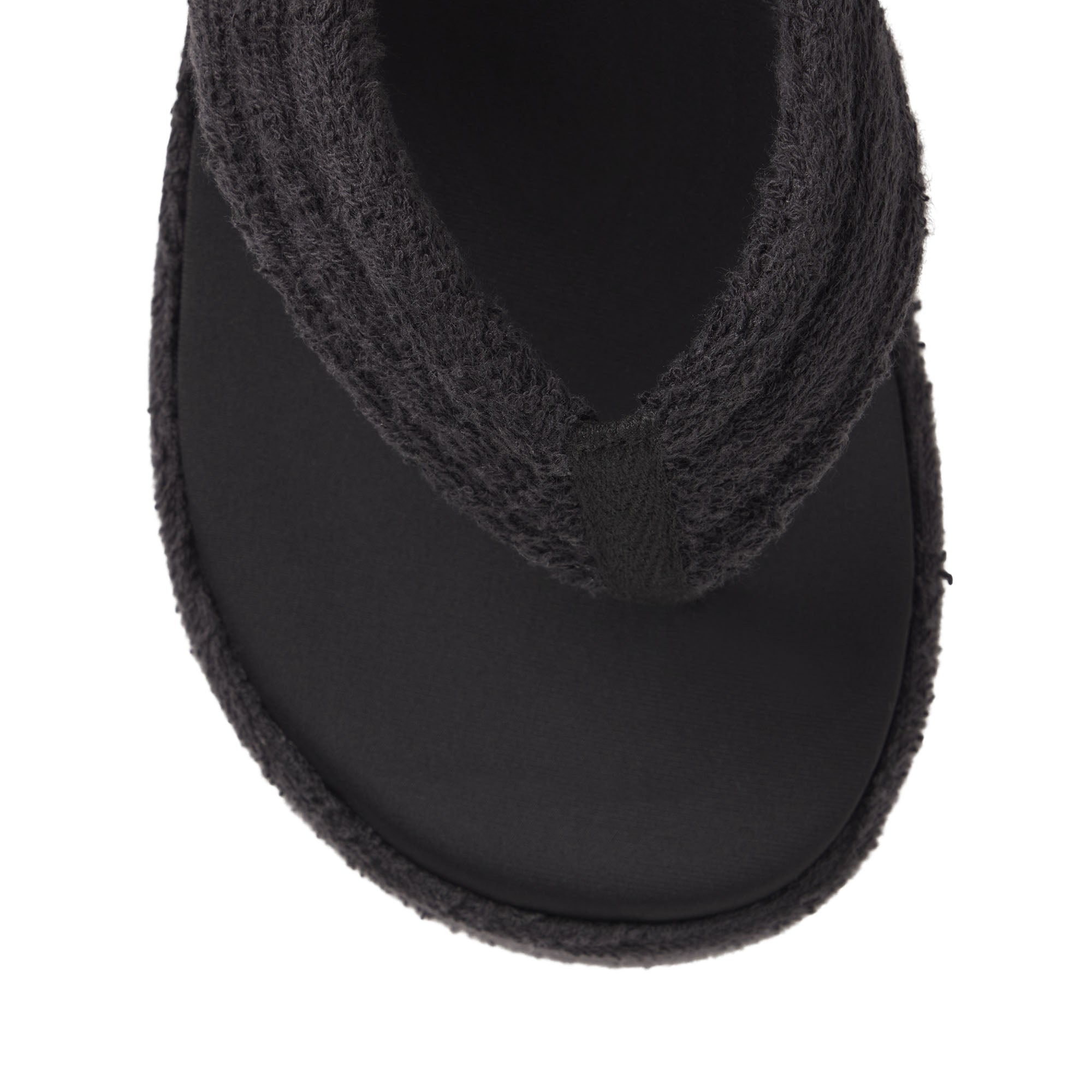 TERRY PLATFORM SANDAL | ONYX