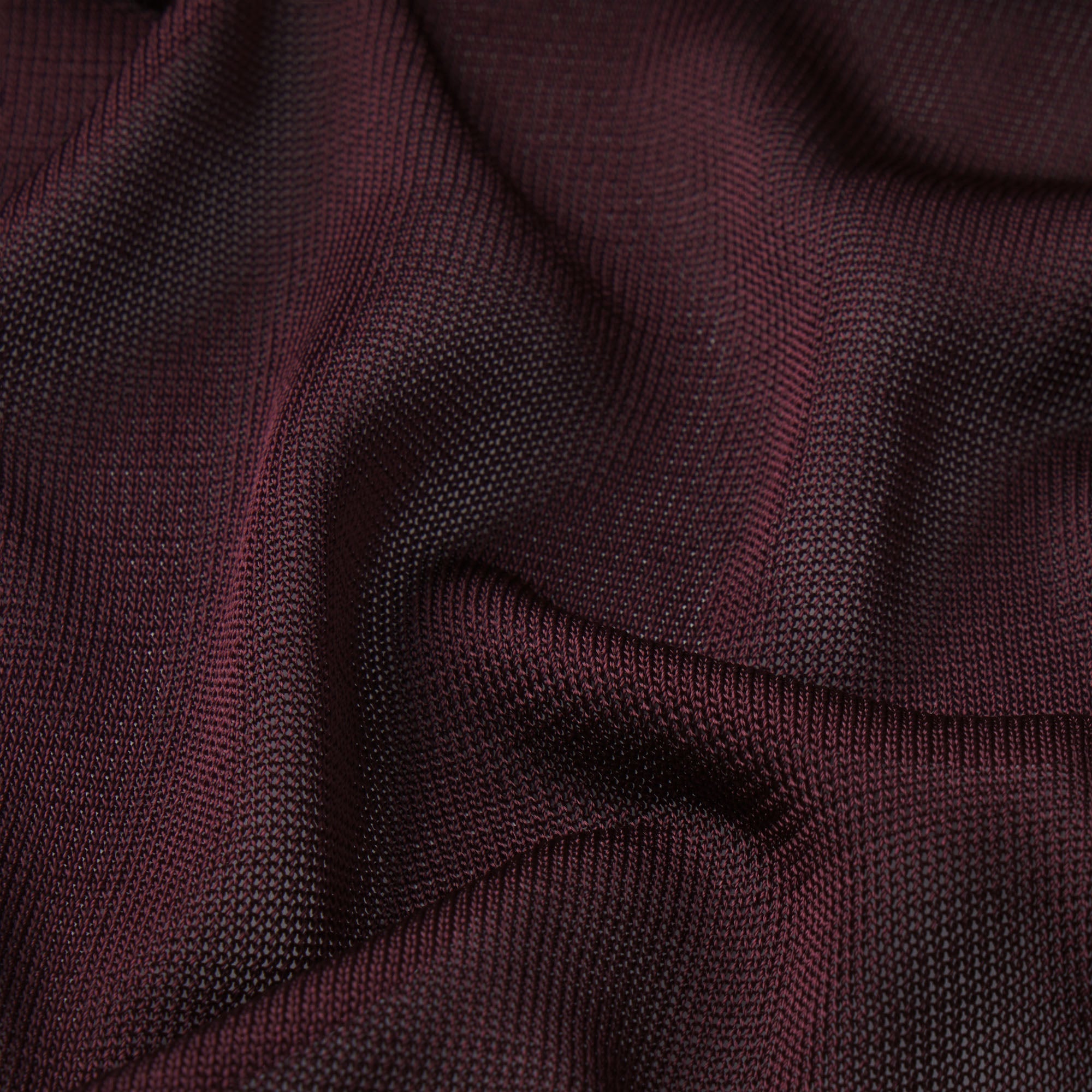 SLINKY KNIT CREW NECK LONG SLEEVE TOP | CURRANT