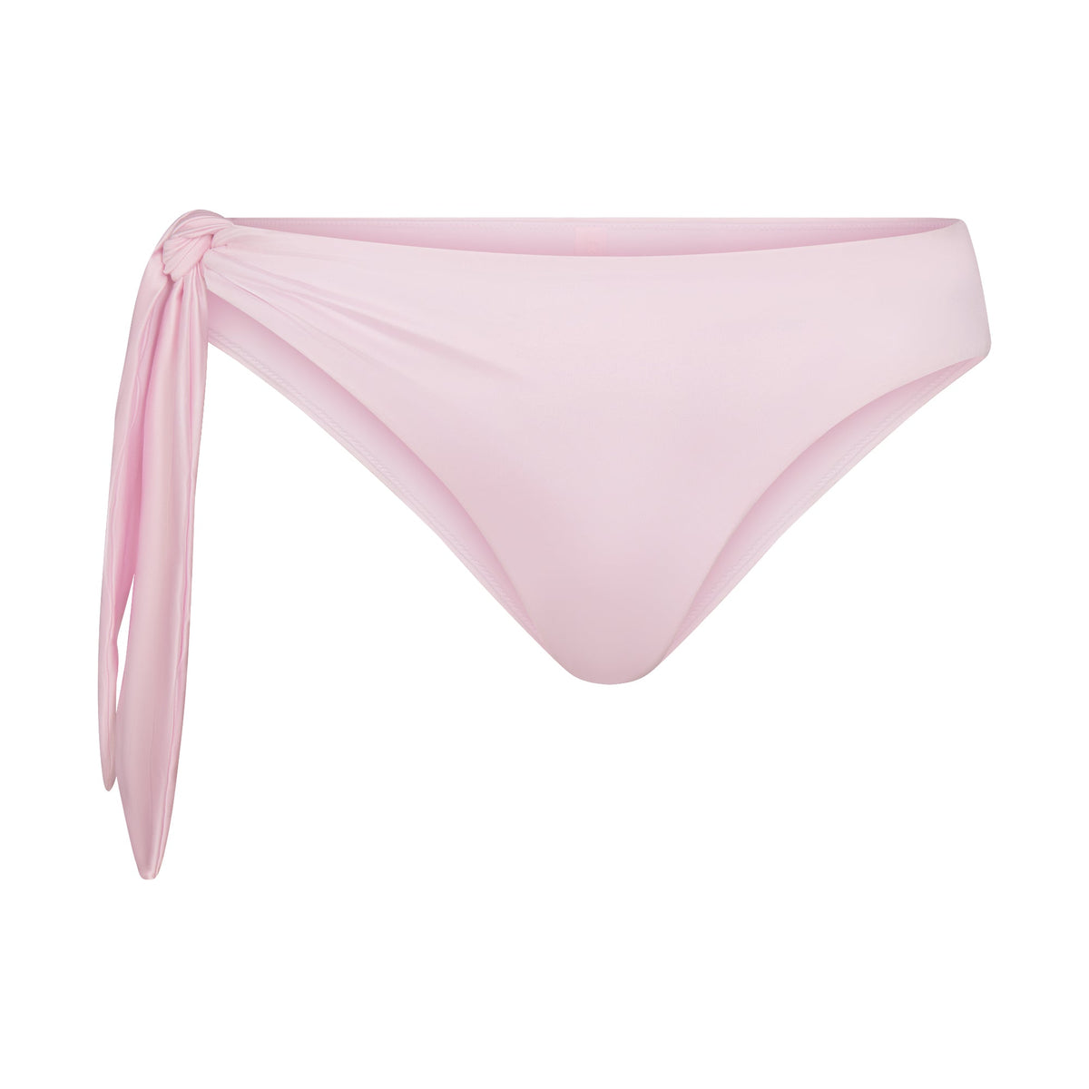 SATIN SWIM TIE SIDE BIKINI BOTTOM | CHERRY BLOSSOM
