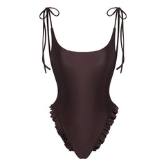 SATIN SWIM LOW BACK ONE PIECE | PHOENIX