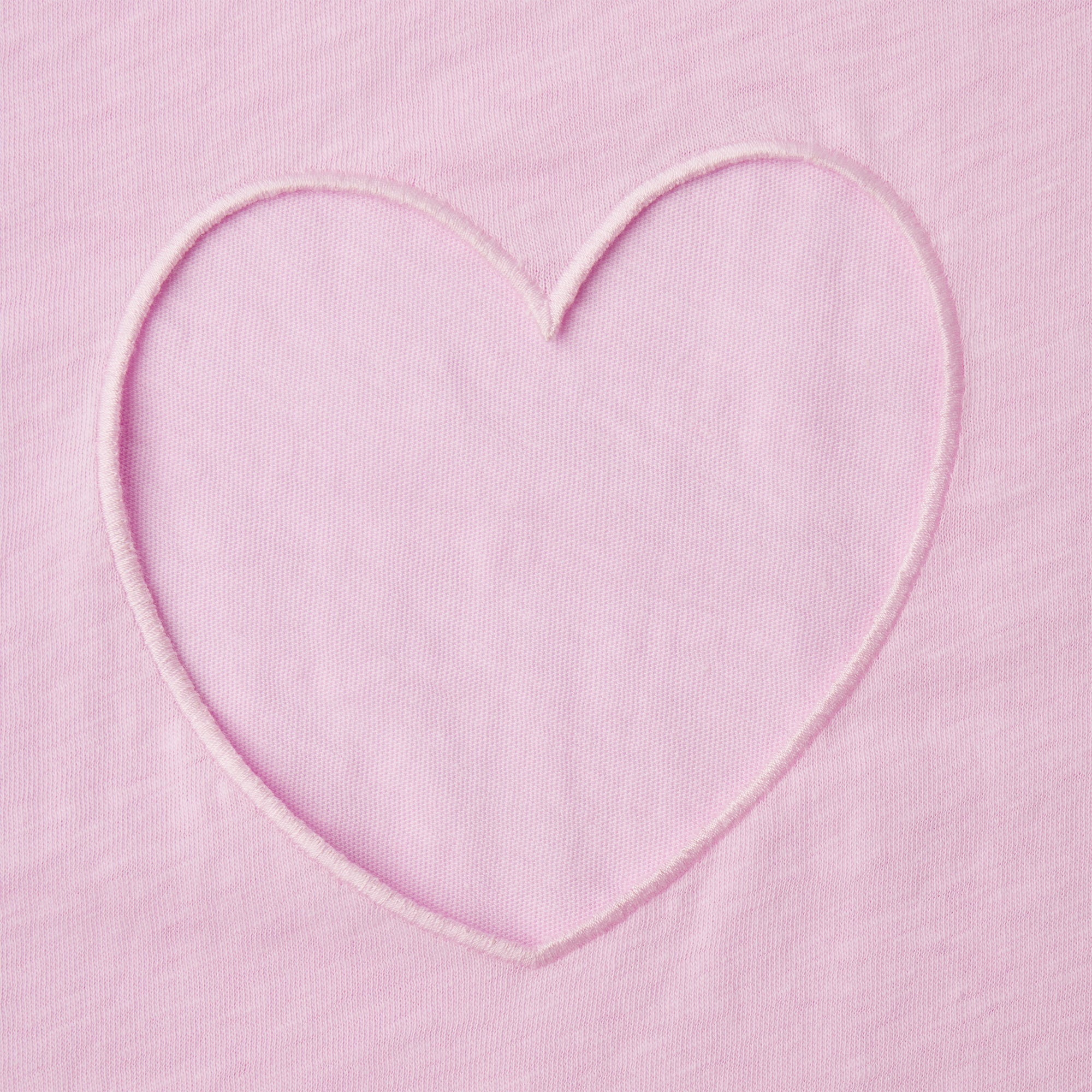 WORN IN JERSEY HEART OVERSIZED T-SHIRT | BABY PINK