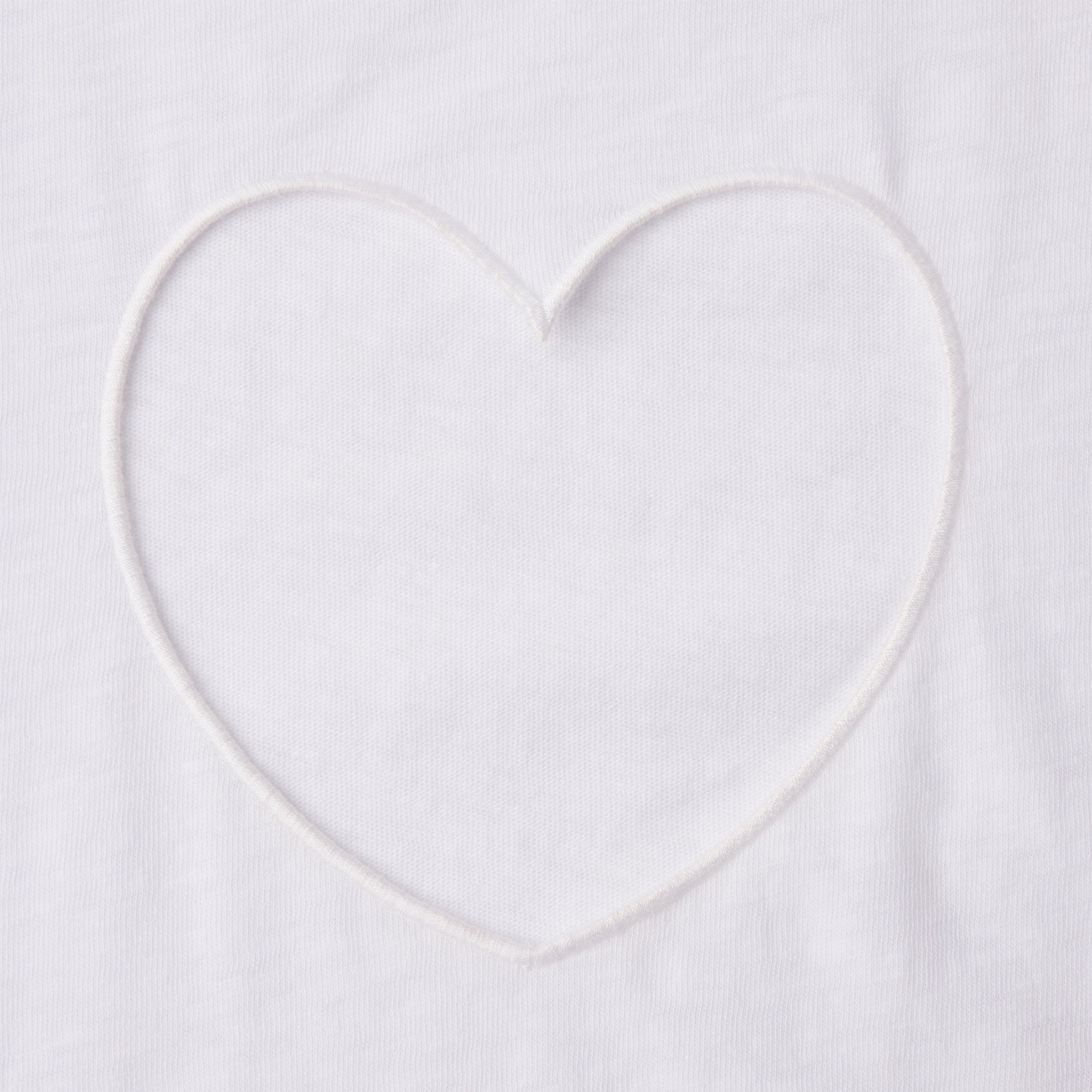 WORN IN JERSEY HEART BABY TEE | SNOW