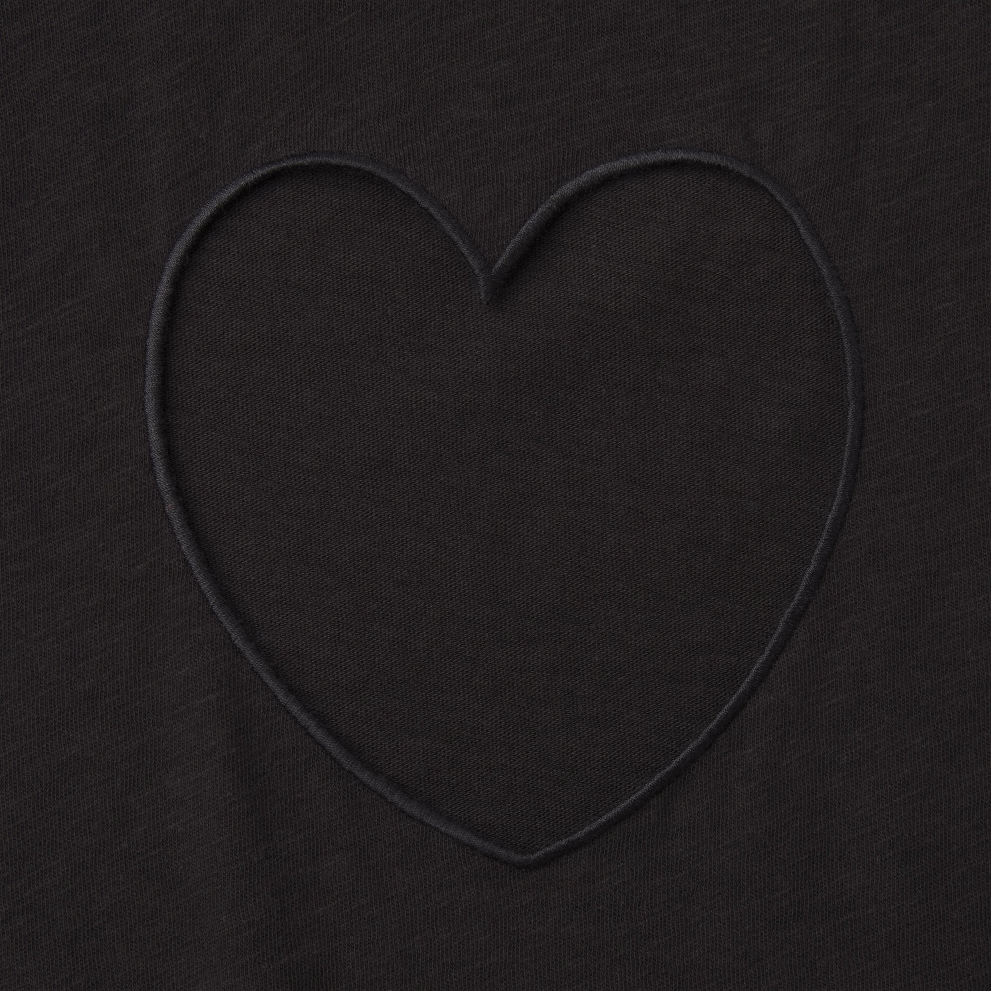 WORN IN JERSEY HEART MICRO SHORT | WASHED ONYX