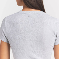 WORN IN JERSEY BABY V NECK TEE | LIGHT HEATHER GREY