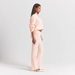 SWEATER KNITS RIBBED MOCK NECK ZIP UP | PRIMROSE