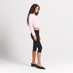 BRUSHED ALPACA LONG SLEEVE CARDIGAN | CHERRY BLOSSOM