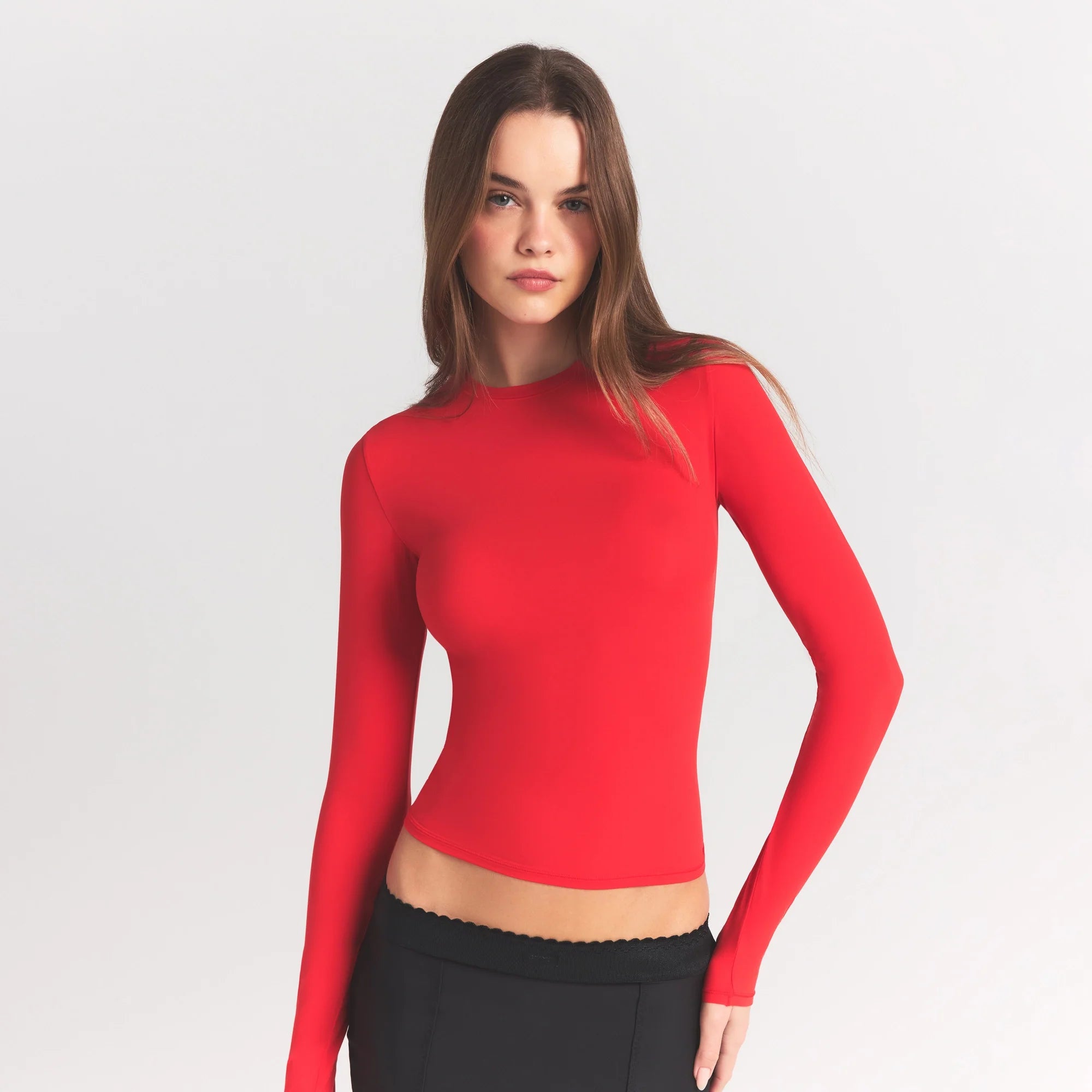 FITS EVERYBODY LONG SLEEVE T-SHIRT | CHERRY