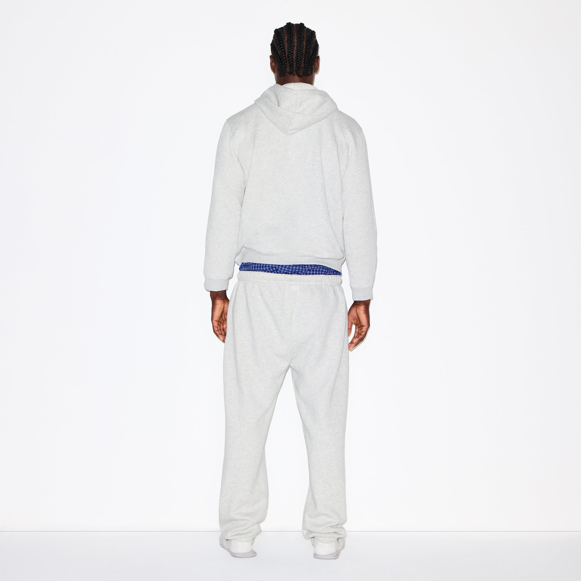 FLEECE LOUNGE MENS CLASSIC HOODIE | LIGHT HEATHER GREY