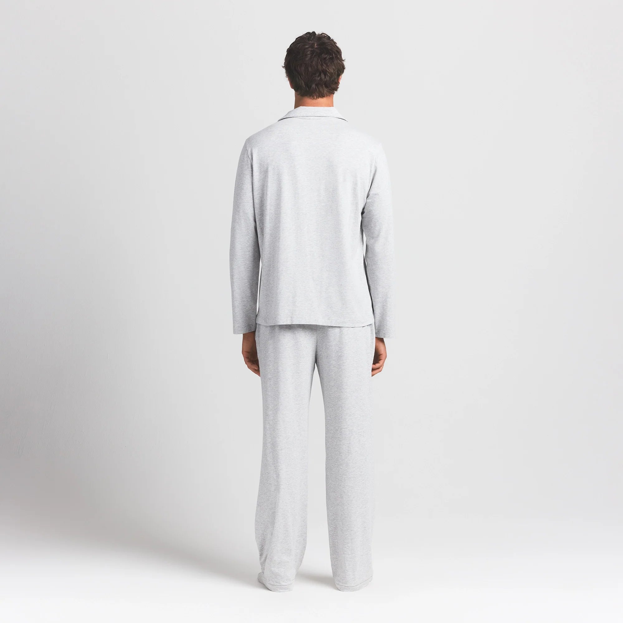 JERSEY SLEEP MENS SLEEP SET | LIGHT HEATHER GREY