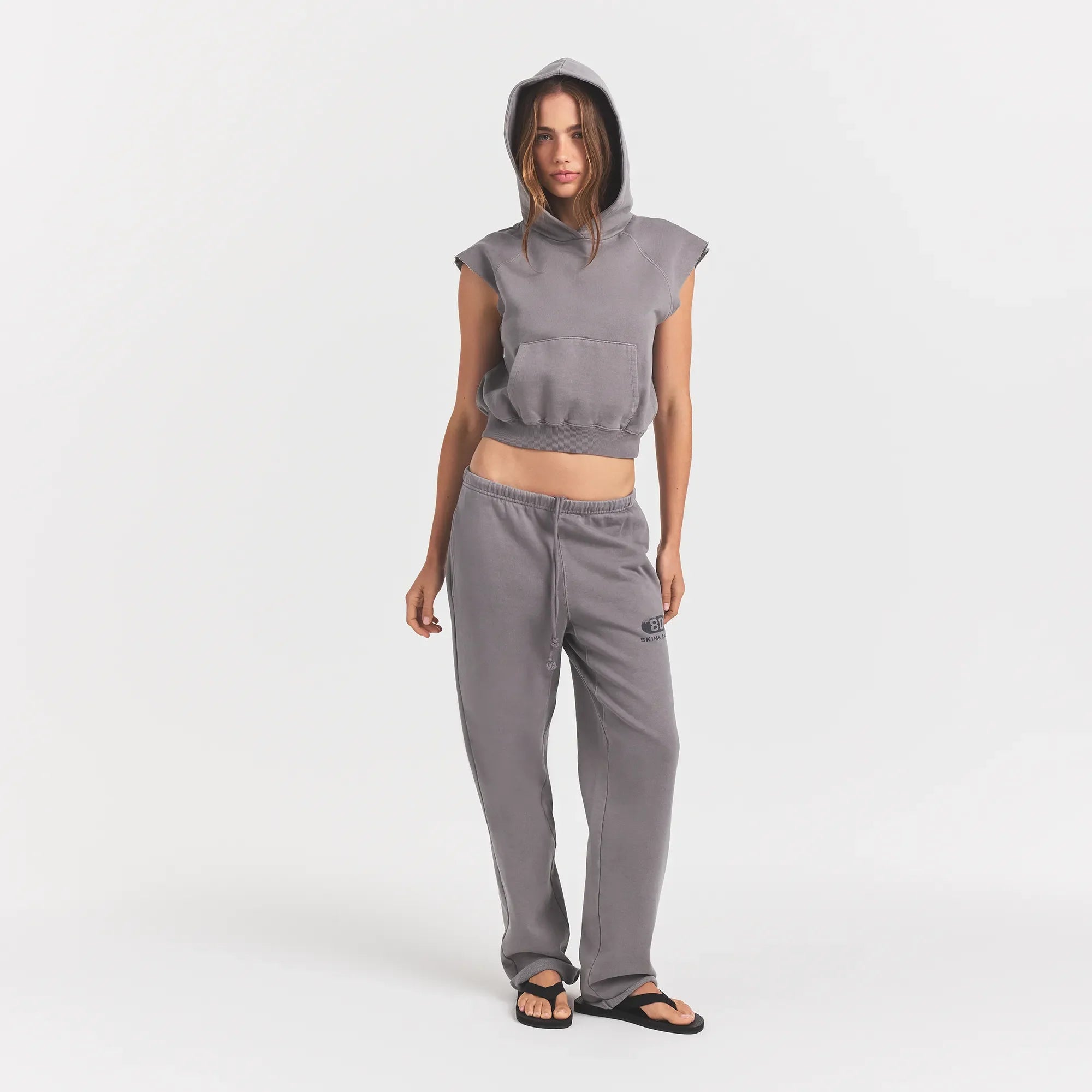BOYFRIEND FLEECE MUSCLE PULLOVER | SHADOW