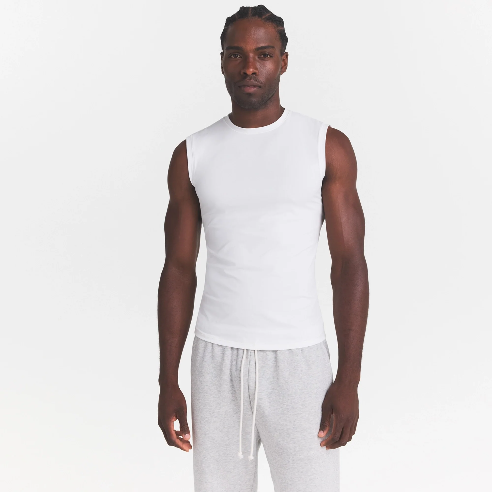 FITS EVERYBODY MENS SLIM TANK | MARBLE