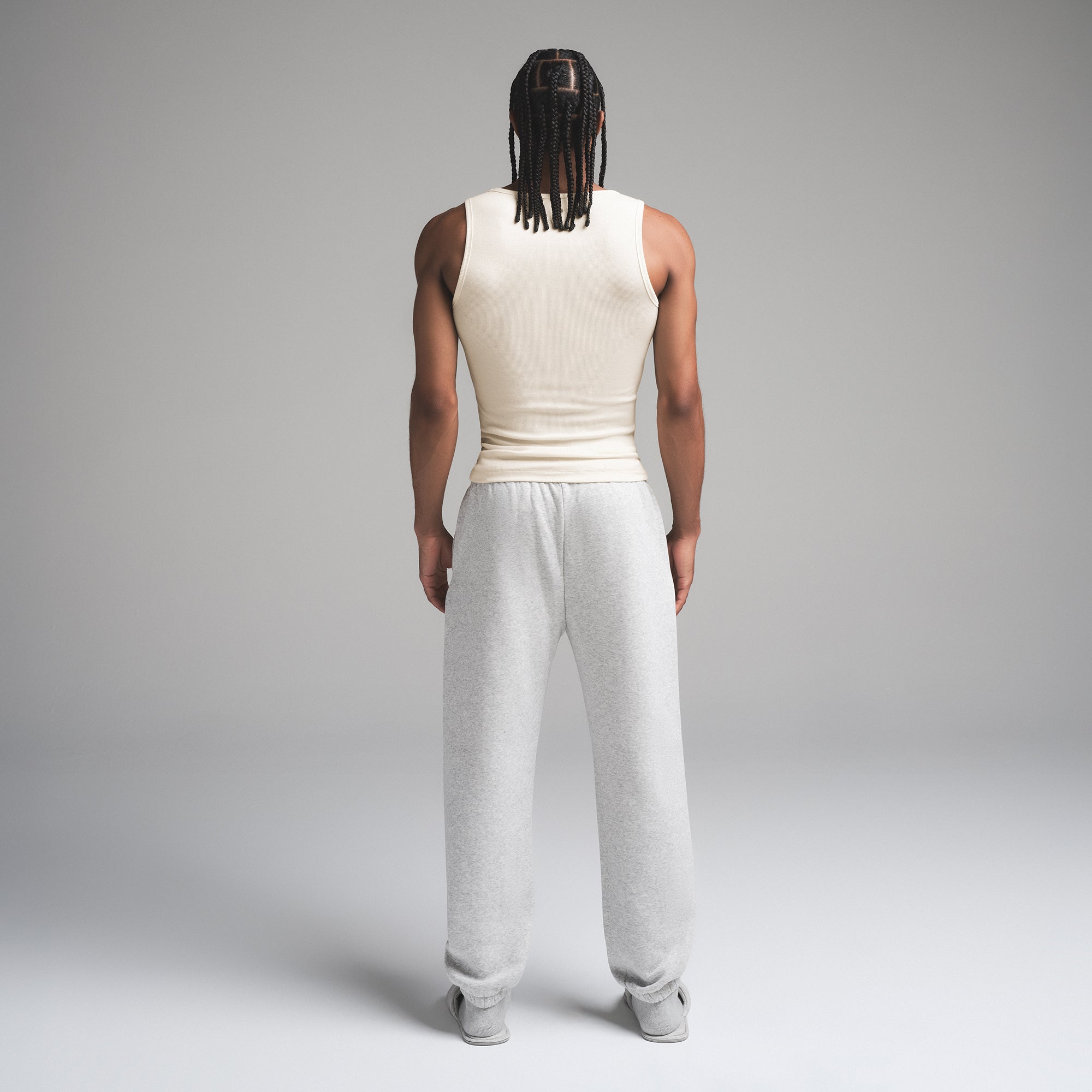 SKIMS COTTON MENS RIB TANK 3-PACK | ECRU MULTI