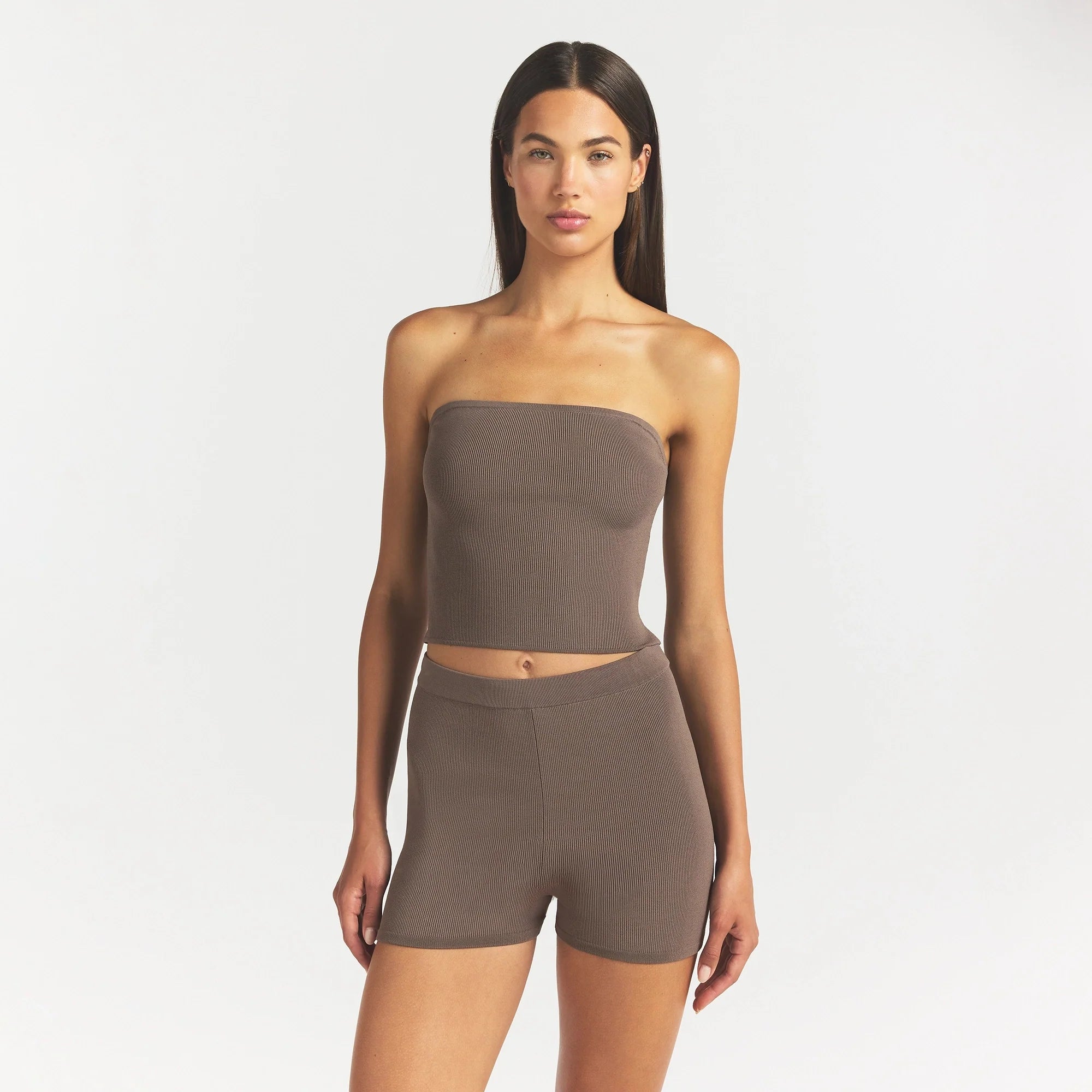 REFINED KNIT TUBE TOP | AMETHYST