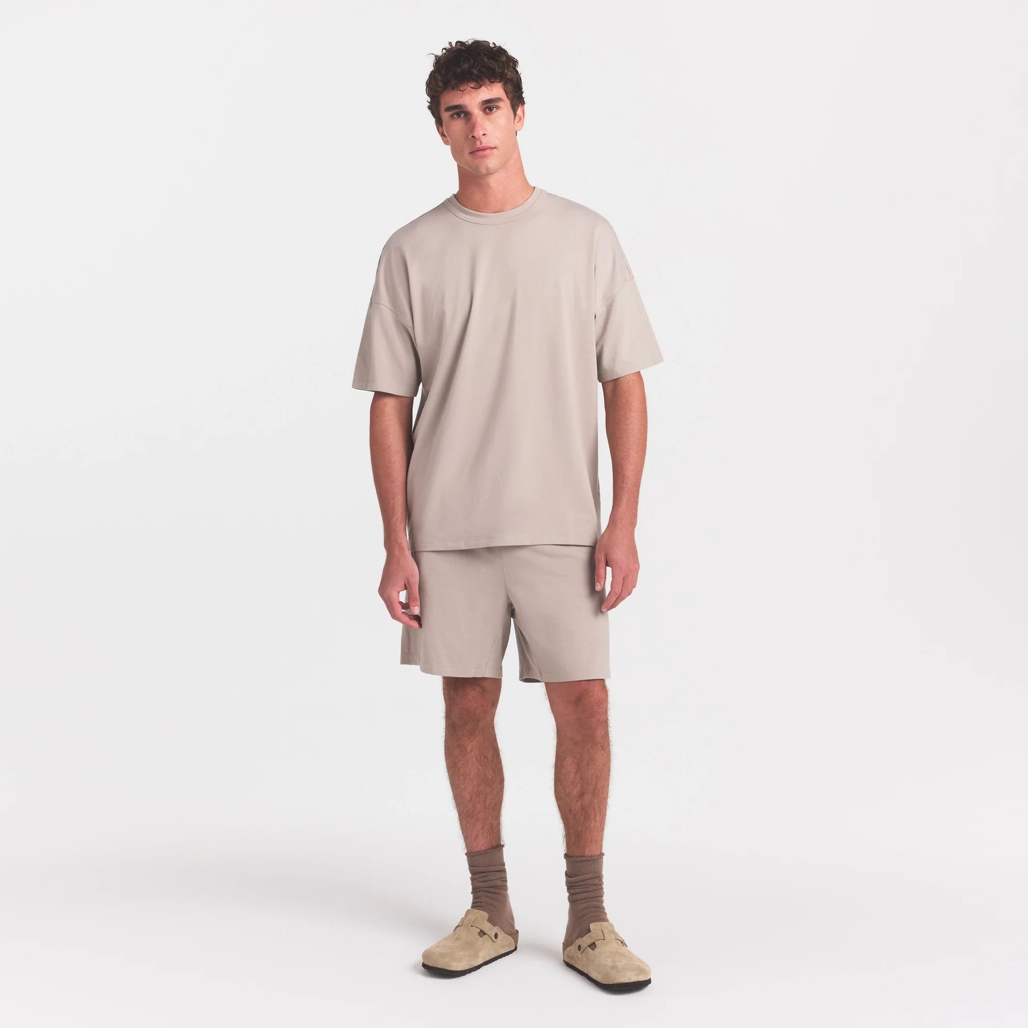 JERSEY LOUNGE MENS OVERSIZED T-SHIRT | LINEN